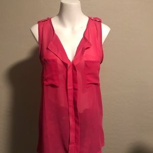 Woman’s sheer sleeveless blouse